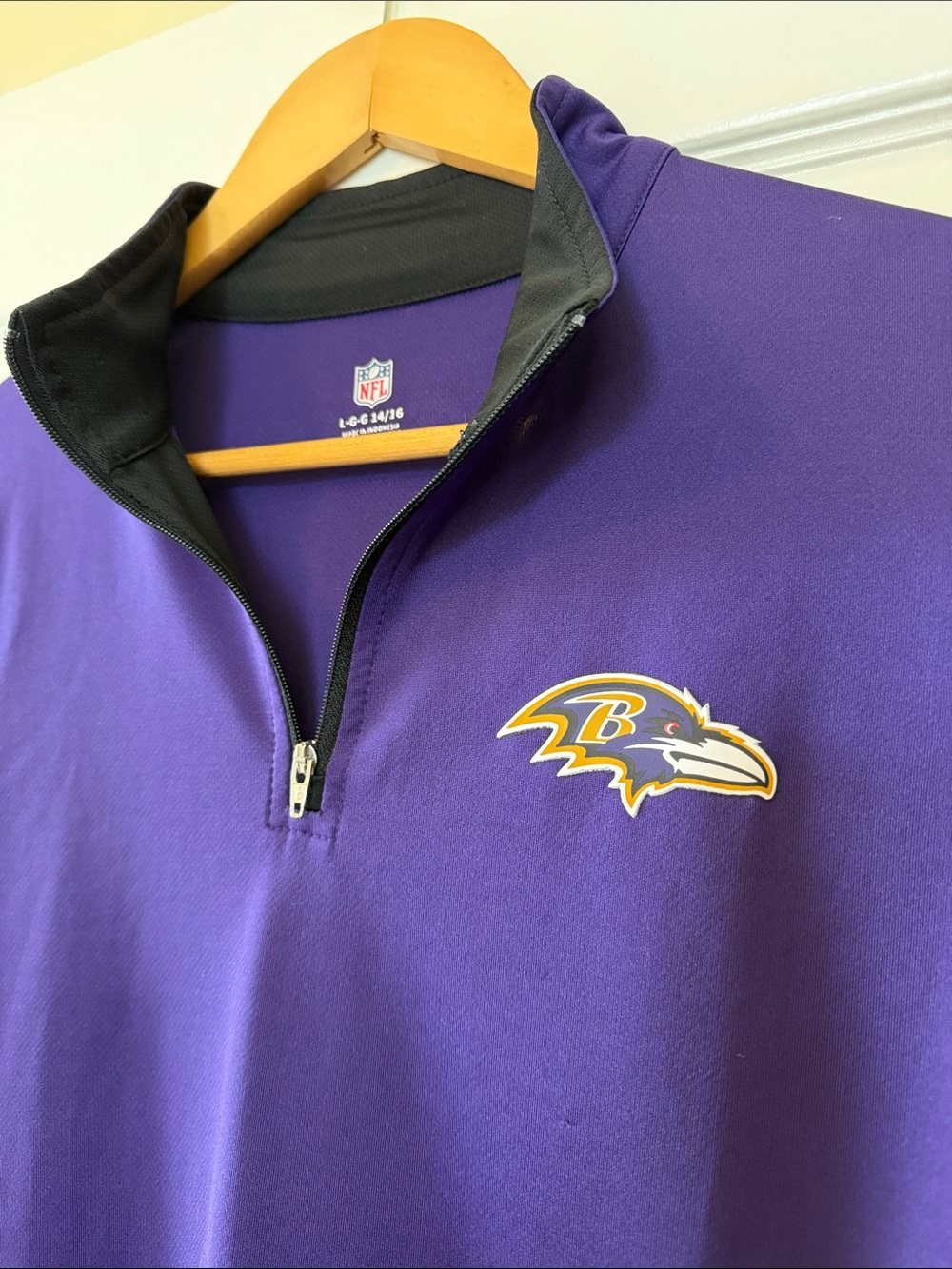 NFL Purple Ravens 1/4 zip